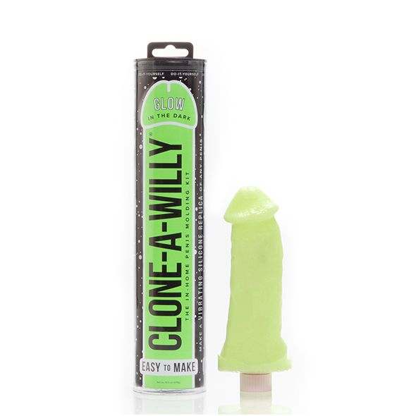 The Glow in the Dark Clone-A-Willy's quick-set molding p... Clone A Willy - Kit Glow-in-the-Dark Dildo - Green photo-2
