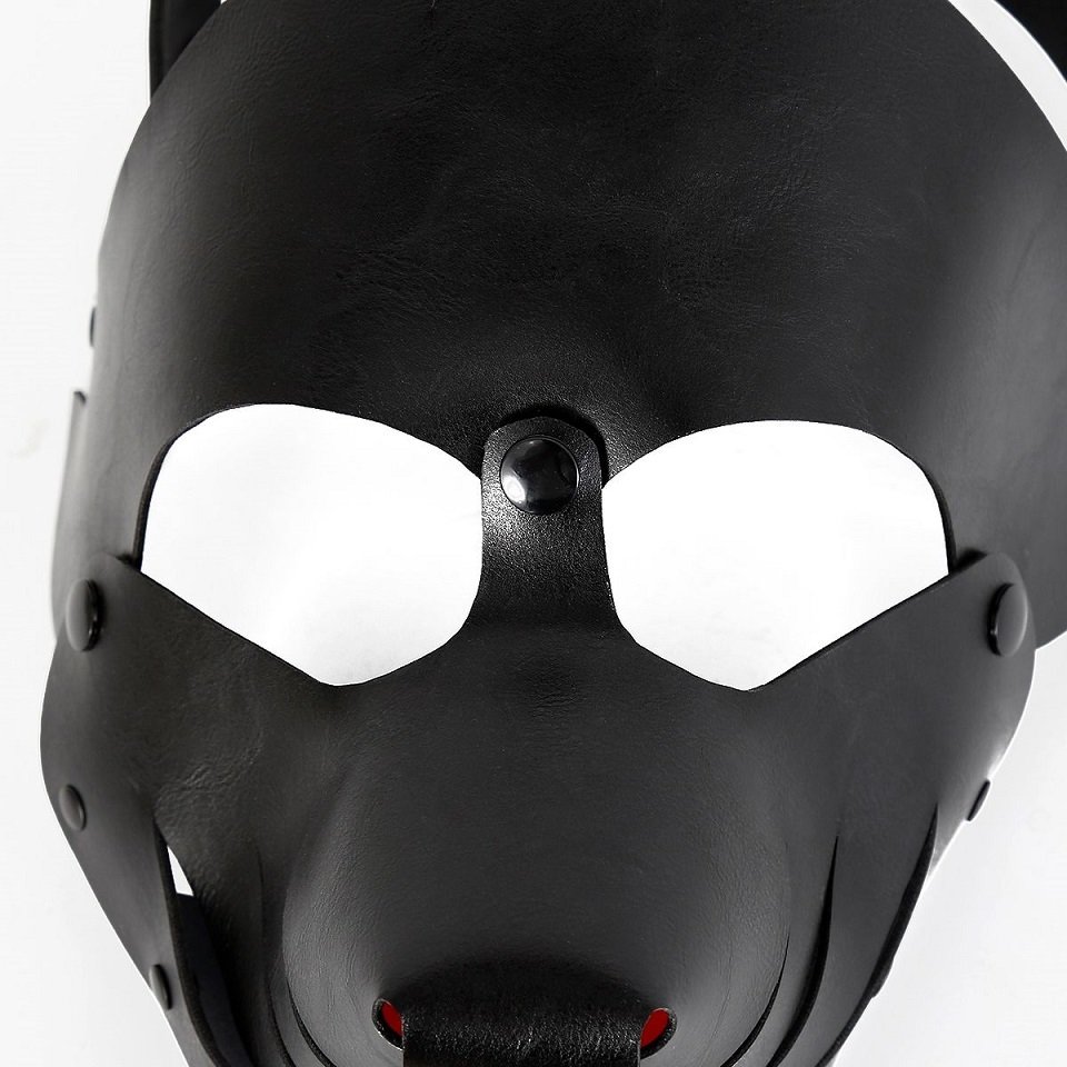 Introducing our exquisite BDSM Puppy Mask in high-quality PU... Kiotos - Puppy Mask - Black photo-9