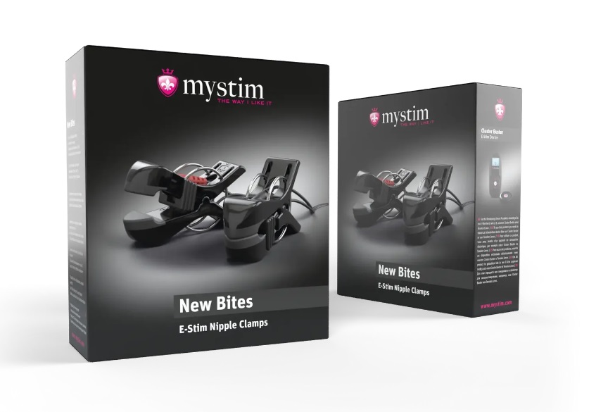 Be prepared for Barry Bite to have absolutely no inhibitions... Mystim - Barry Bite Electro Nipple Clamps - Black photo-4