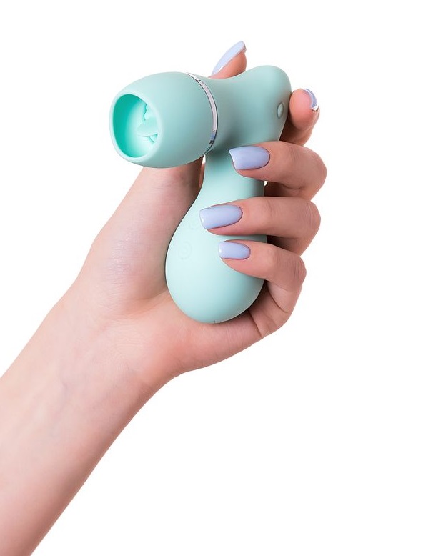 Air-pulse clitoral stimulator with licking function DINGO - ... JOS - Dingo Clit Stimulator w Tongue - Mint photo-2