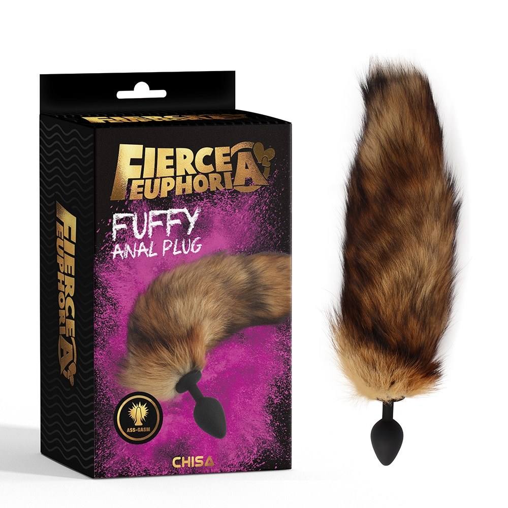 Soft & bushy tail, Anal train, Tapered easy entry tip, Rolep... Chisa - Fuffy Fox Plug - Brown photo-4