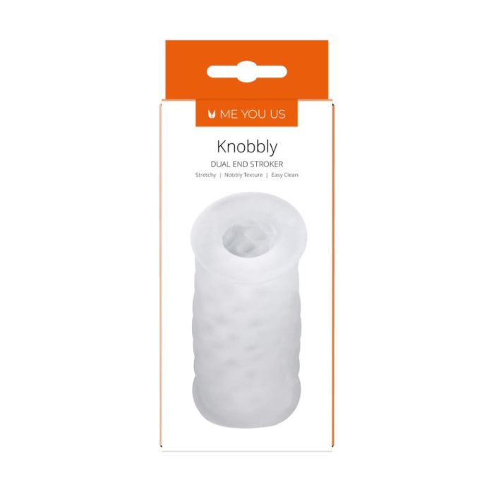 Me You Us - Knobbly Dual End Stroker - Clear photo-4