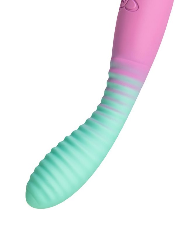 A smooth color gradient from delicate mint to warm pink does... Flovetta - Azalia G-Spot Vibrator - Mint/Pink photo-8