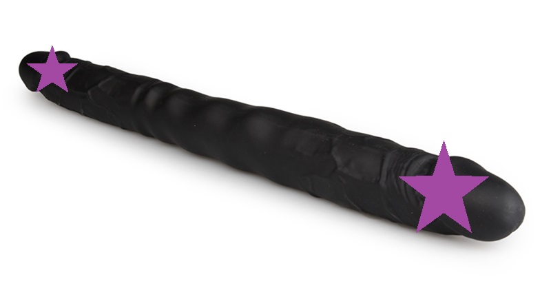With this realistic double-ended dildo you will experience a... Easytoys - Double Ended Realistic Dildo - Black photo-2