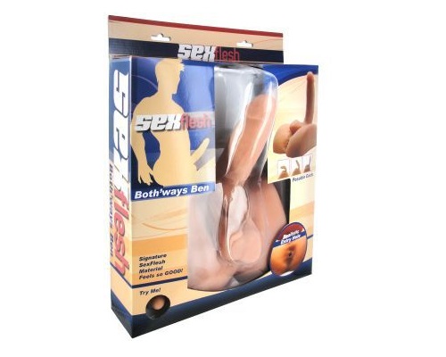 Ride a thick cock or a tight ass with the SexFlesh Both Ways... SexFlesh - Both Ways Ben Dildo & Masturbator photo-5