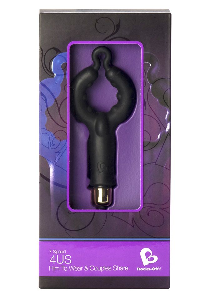 This unique and powerful vibrating toy has been produced wit... Rocks-off - 4Us - Black photo-3