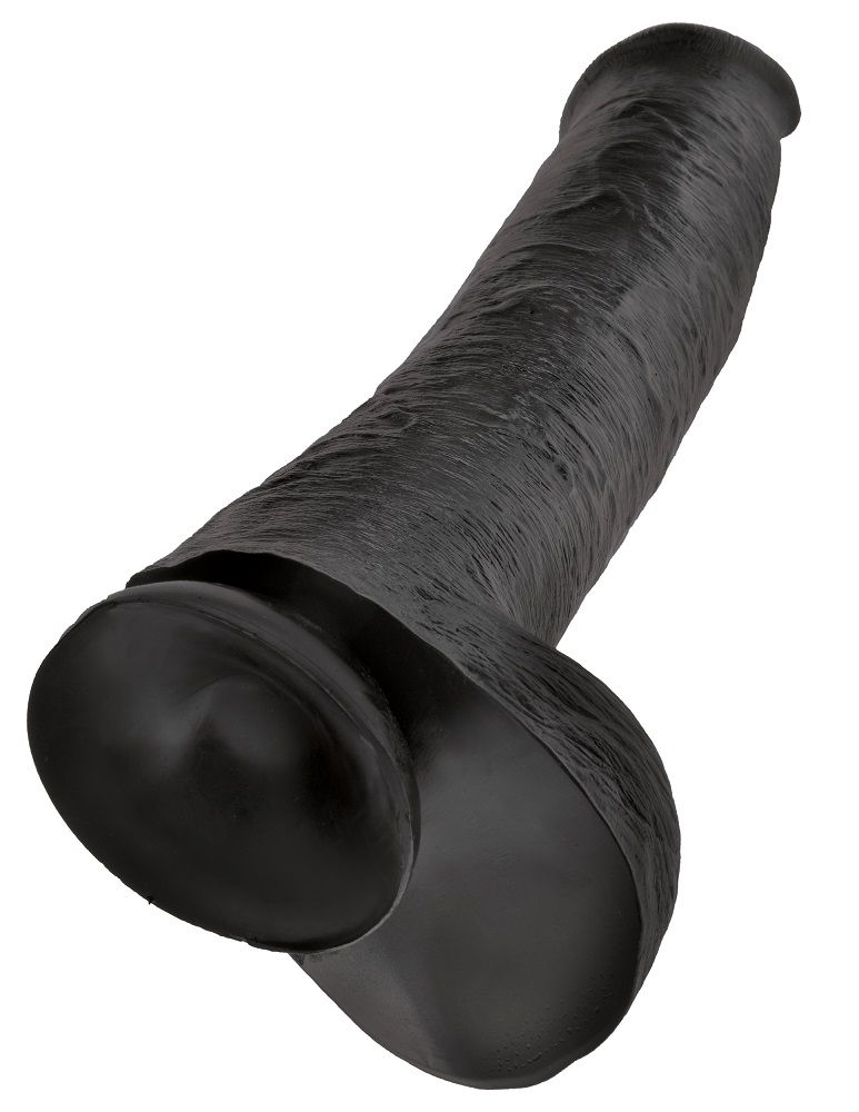 Do you want your first dildo to look and feel just like the ... King Cock - Cock 15″ With Balls - Black photo-5