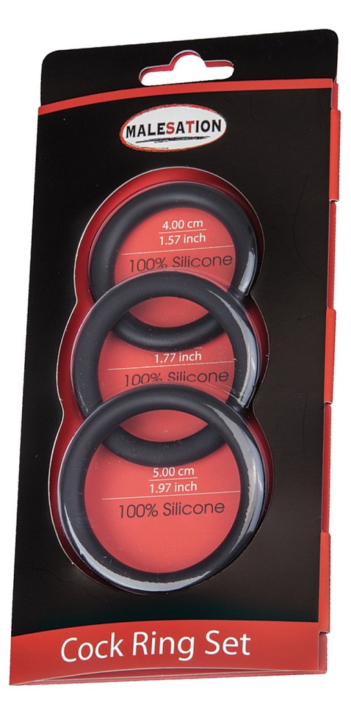 Cock Ring Set: Highly imaginative and ergonomic design, soft... Malesation - Cock Ring Set - Black photo-3
