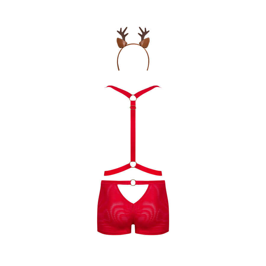The playful Mr. Reindeer is in the mood for some fun! The sp... Obsessive - Mr Reindy Set - Red - S/M photo-4