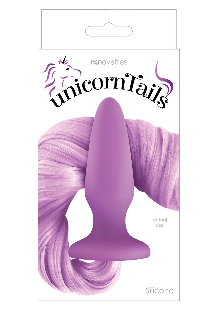 Fun, cute, and colorful, Unicorn Tails bring fantasy to life... NS Novelties - Unicorn Tails Plug - Purple photo-2