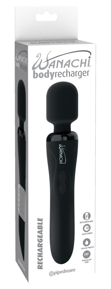 For soothing massages on the entire body!
Rechargeable massa... Wanachi - Body Recharger Massager - Black photo-6
