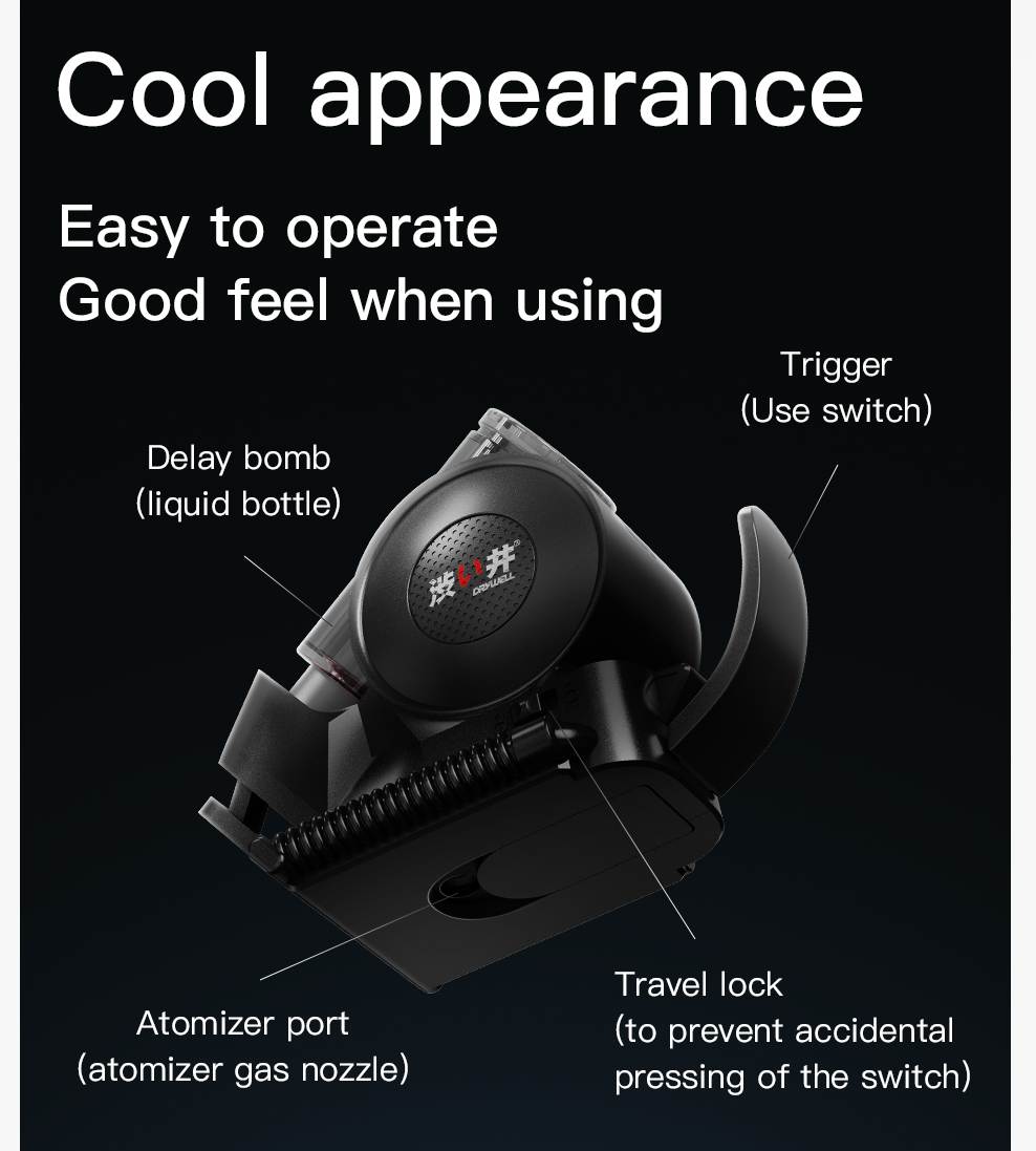Atomization technology: compared with the traditional sprayi... Drywell - Snail Electric Delay Spray photo-3