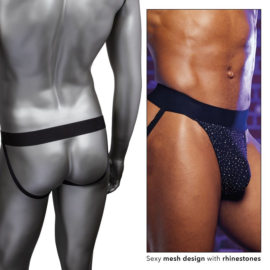 Unleash your playful side with the Radiance Jock Strap, an e... CEN - Radiance Jockstrap - Black photo-3
