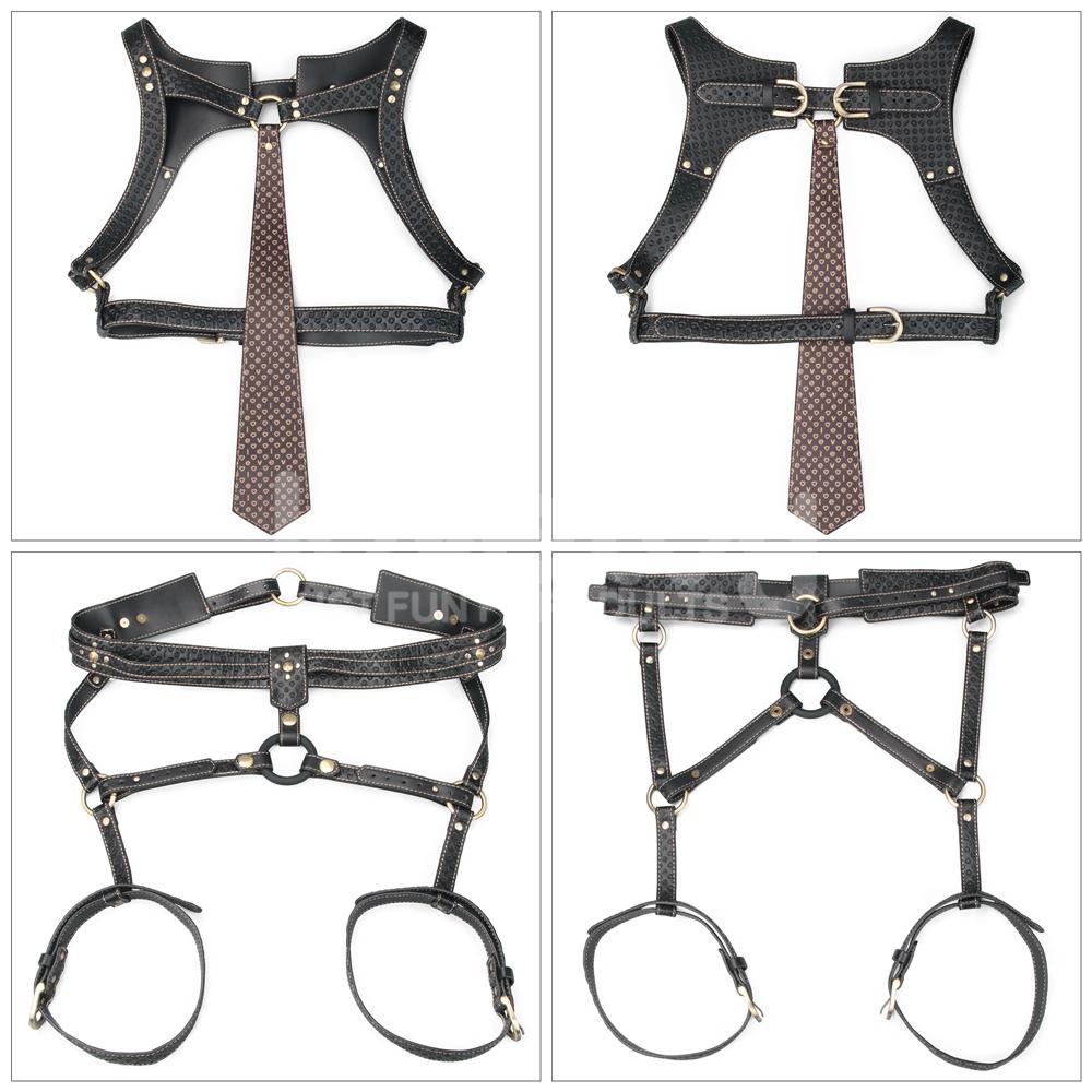 Unleash the essence of edgy luxury with our Rebellion Reign ... Lovetoy - Rebellion Reign Full Body Harness - Black photo-19