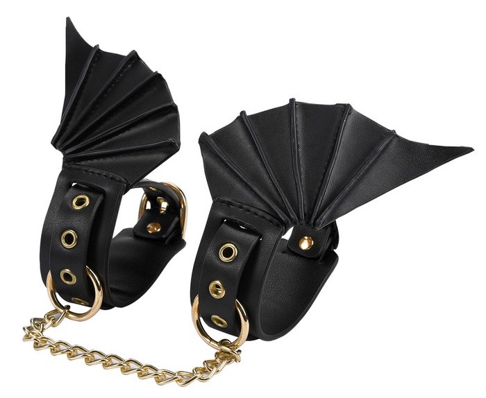 Luxury bondage cosplay sexy costume slave BDSM set with bat ... MT - Bat Halloween Bondage Set - Black photo-3
