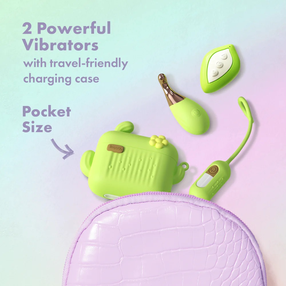 Blooming Bliss is filled with a world of fun surprises! This... Play With Me - Blooming Bliss Vibro Wand & Egg - Green photo-5