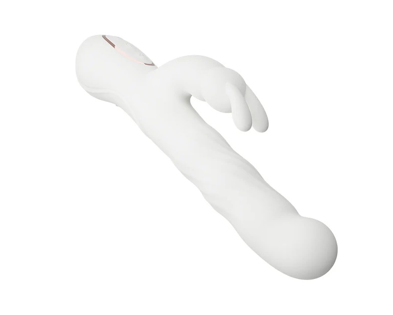This innovative rabbit wand features 3 pulsation speeds and... MyToys - MyWave Wriggling Vibrator - White photo-4