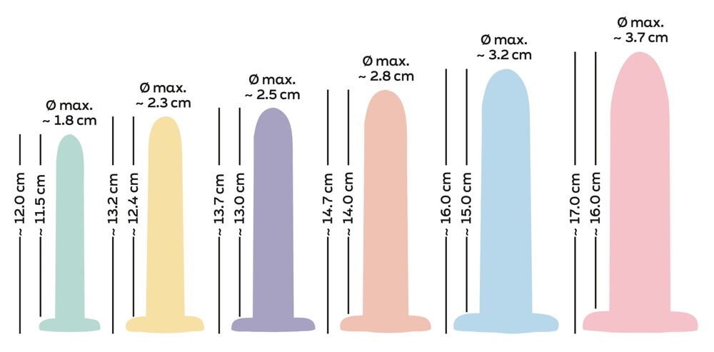 Every wonderfully smooth and sturdy dildo is made out of sil... You2Toys - Six in A Row Dilators Set photo-7