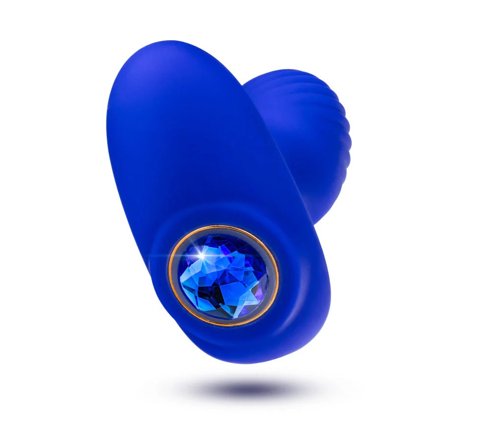 Channel your seductive charm with the Oh My Gem Mystery. Ado... Oh My Gem - Mystery Vibro Plug - Sapphire photo-10