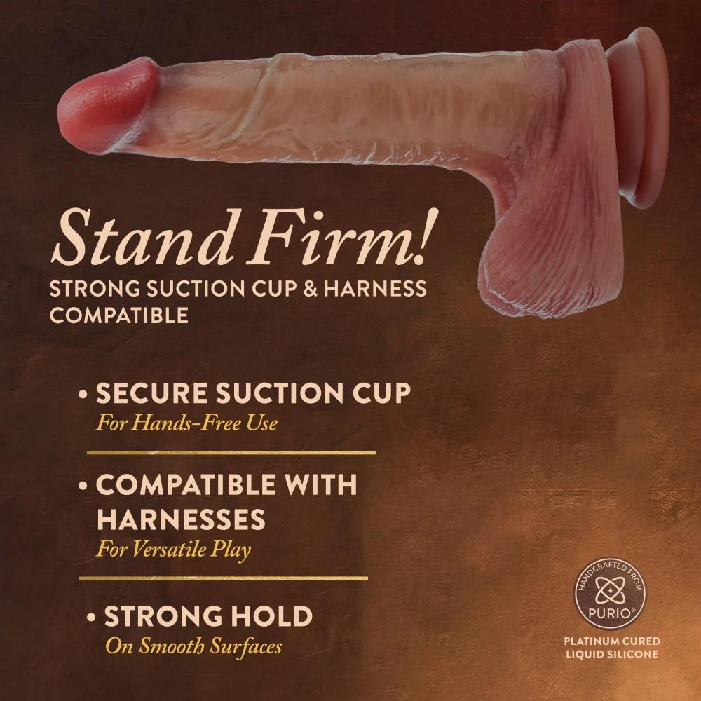 Discover your sexual enlightenment with DaVinci, the 8-inch ... Renaissance - DaVinci Sliding Skin Dildo 20cm - Tan photo-8