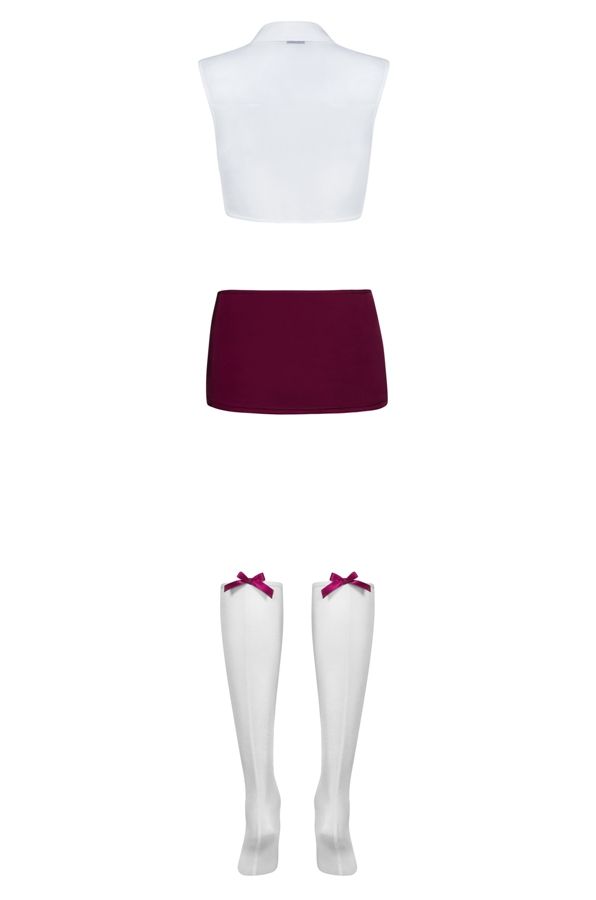 Of course you are! Wearing this spicy school uniform you can... Obsessive - Student Costume 4 pcs - S/M photo-10