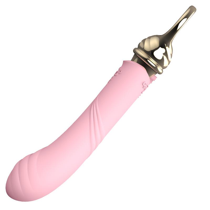 Revolutionary magic button manipulated in push-pull way, sim... Zalo - Courage Heating G-spot Vibrator - Fairy Pink photo-2