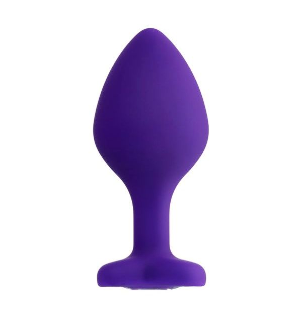 Romantic toy with a heart is a true declaration of love! Thi... ToDo - Diamond Heart Anal Plug M - Purple photo-3