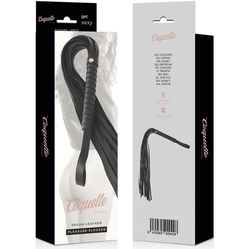Coquette chic desire fantasy vegan leather whip.
Raise the ... Coquette - Chic Desire Flogger - Black photo-4