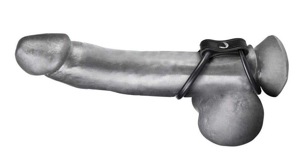 Feel larger and last longer with the Duo Cock & Ball Ring! T... Blueline - Duo Cock & Ball Ring photo-3