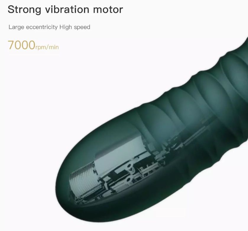 KING applies ZALO's breakthrough PowerThrust technology, org... Zalo - King APP Thrusting Vibrator - Obsidian Black photo-14