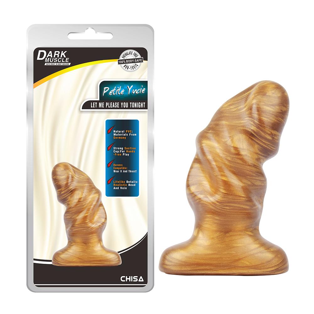 Anti-bacterial, Better-than-real, Phathalate Free, Anal Trai... Chisa - Petite Yucie Plug - Gold photo-7