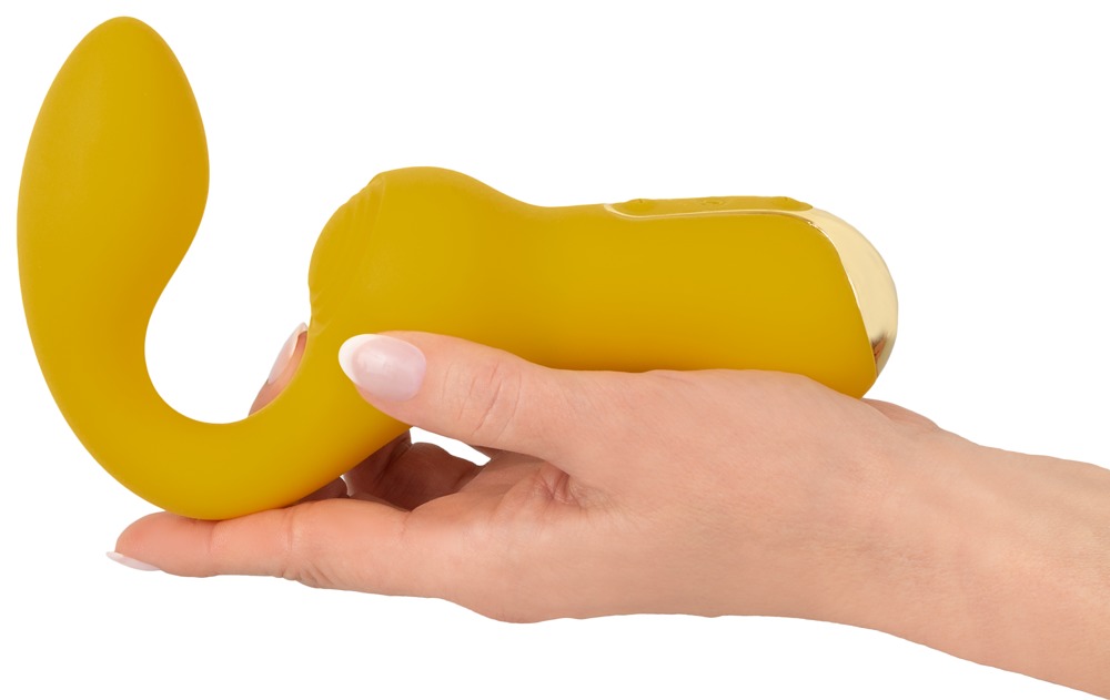 Simultaneously stimulates the vagina and clitoris!
Dynamic, ... YNF - Double Vibrator - Yellow photo-3
