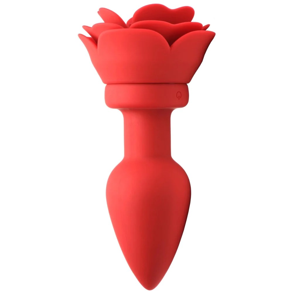 Adorn your booty and add some backdoor pleasure to your play... Booty Sparks - 28X Rose Vibro Anal Plug L - Red photo-3