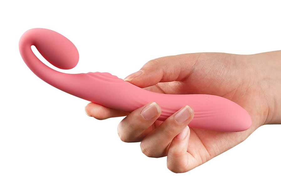 Escape into blissful new sensual territory with the revoluti... Arosum - G-Snuggle Unisex Vibrator - Pink photo-2