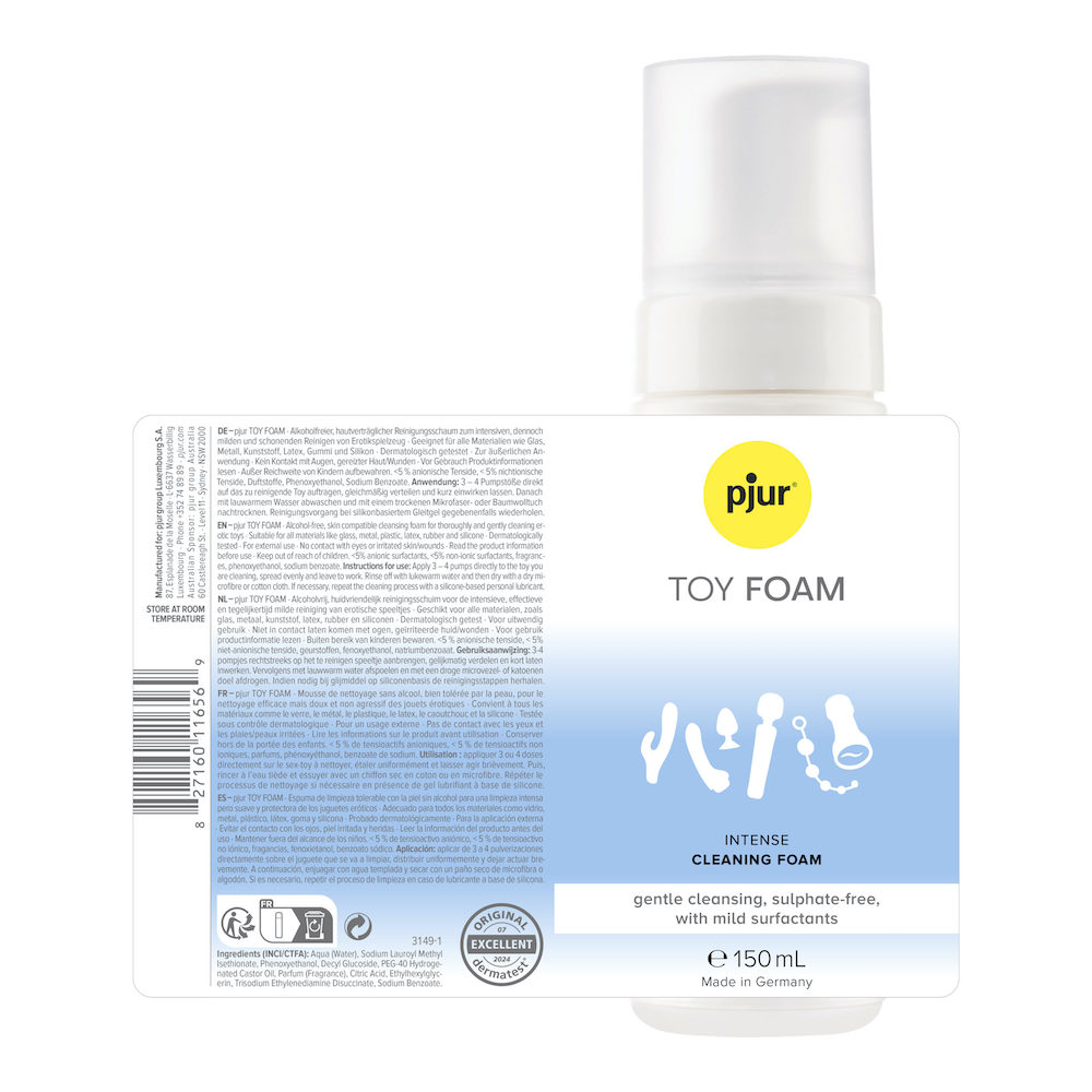 Wipe away the play: pjur TOY FOAM is an effective cleaning f... Pjur - Toy Intense Cleaning Foam - 150ml photo-3