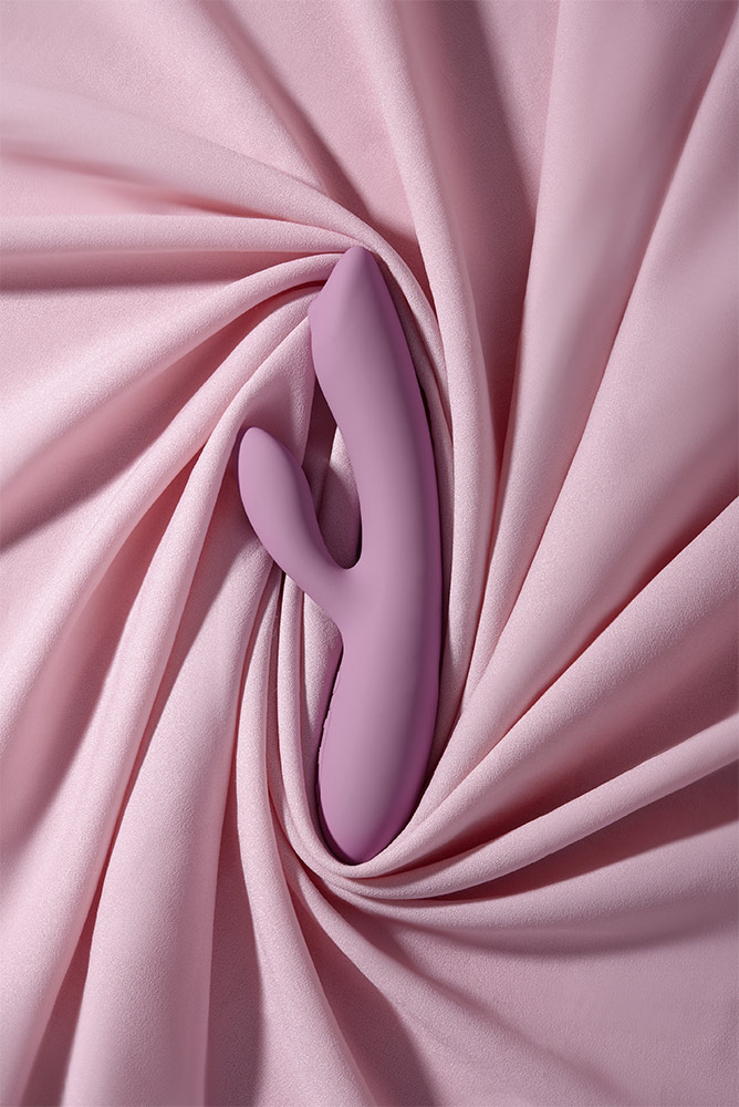 Get the ball rolling on your G-spot adventure with Trysta Ne... SVAKOM - Trysta Neo Interactive Rabbit Vibrator - Romantic Rose photo-9