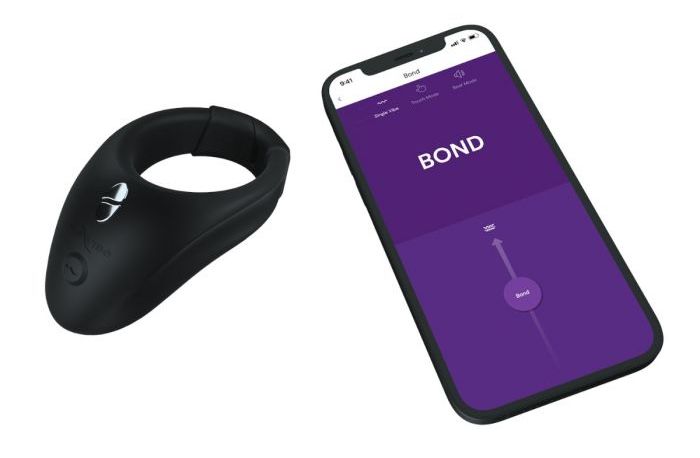 This wearable stimulation ring, controlled by app or remote,... We-Vibe - Bond Ring - Black photo-2