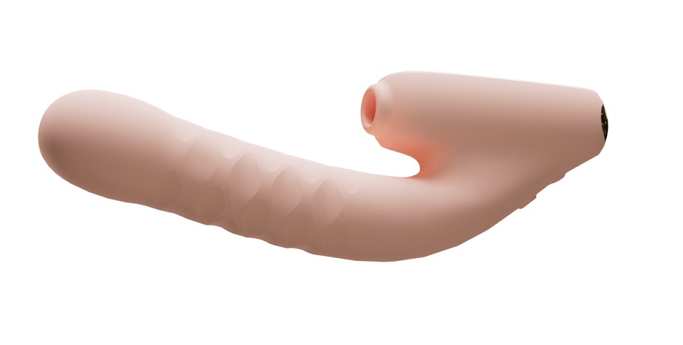 #7 Thrusting Vibrator with Suction adopts an advanced and si... Qingnan - Thrusting Vibrator w Suction #7 - Flesh Pink photo-4