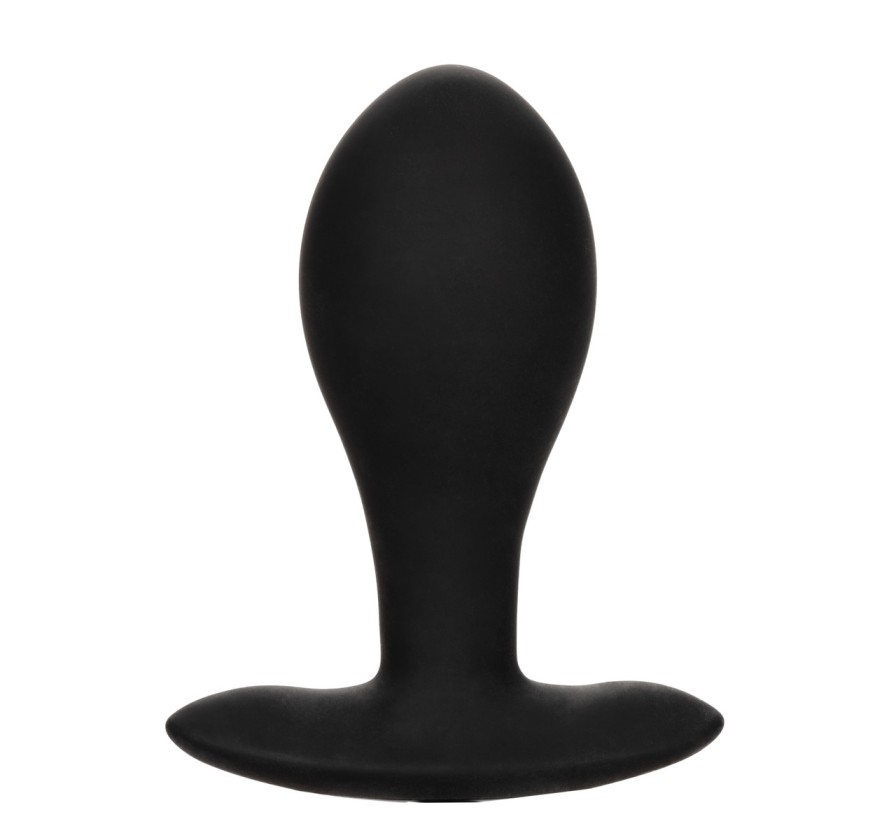 The CalExotics Large Weighted Silicone Inflatable Plug is a ... CEN - Weighted Inflatable Plug L - Black photo-4