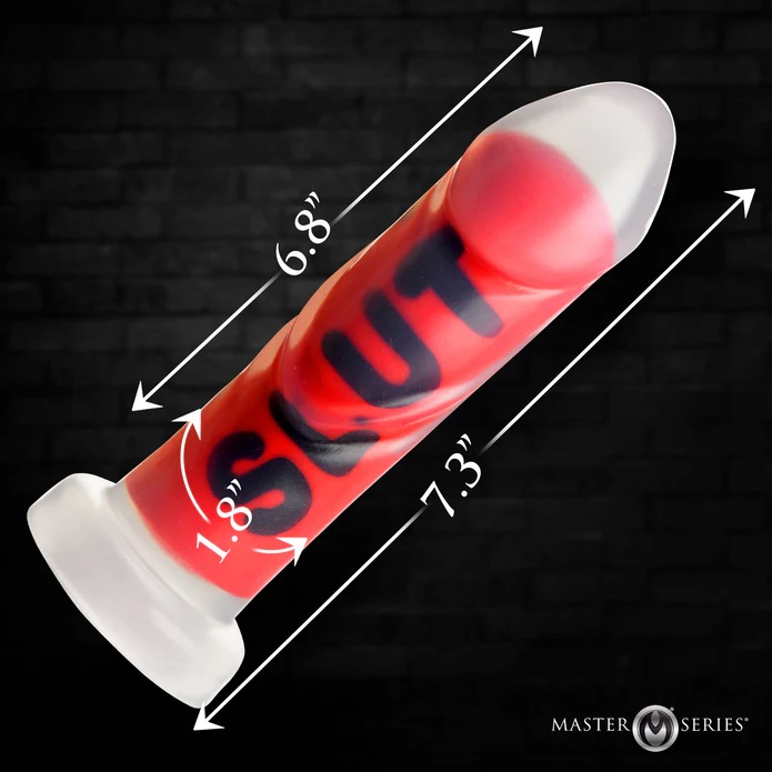 Introducing the must-have addition to your toy collection: t... Master Series - Slut Dildo - Red photo-6