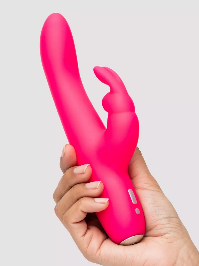 Taking the shape and functionality from its full-size cousin... Happy Rabbit - Slimline Curve Rabbit Vibrator - Pink photo-2