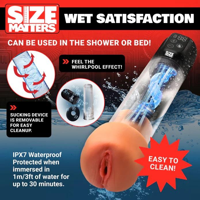 It sure feels good to get sucked, doesn't it? Well now w... Size Matters - 5X Sucking Penis Pump photo-5