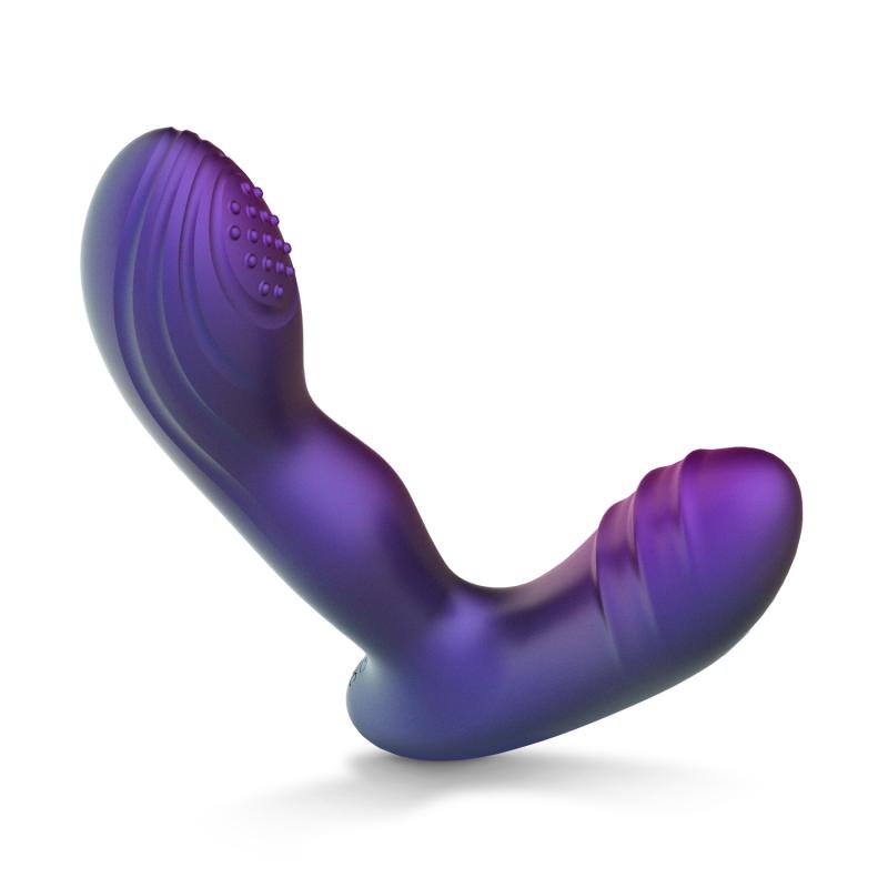 Experience optimal stimulation with this stylish tapping but... Hueman - Tapping Butt Plug - Purple photo-2