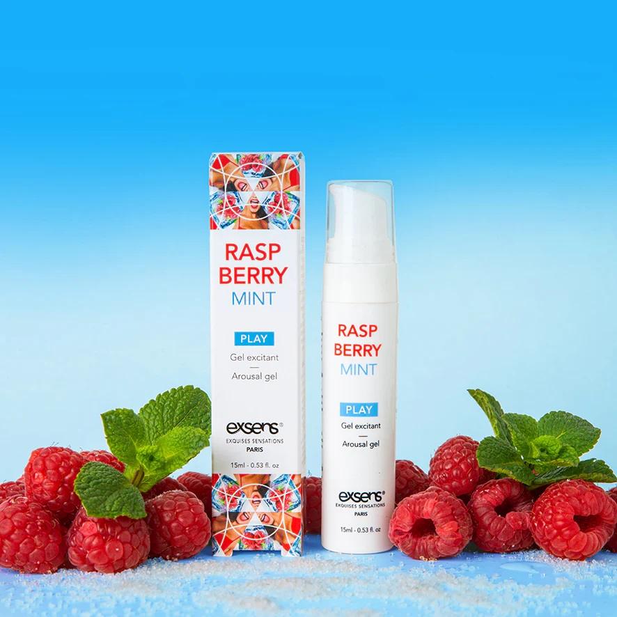 Delightfully surprising sensation paired with delicious flav... Exsens - Raspberry Mint Cooling Arousal Gel - 15ml photo-2
