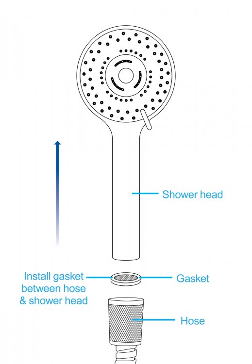 Store your enema tools in plain sight with this discreet sho... CleanStream - Shower Head w Enema Nozzle photo-10