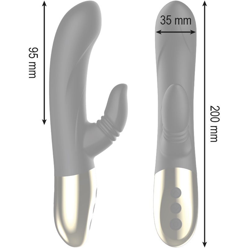 The perfect hug! The Licking rabbit vibrator with 2 powerful... Ibiza - Licking Rabbit Vibrator - Black photo-7