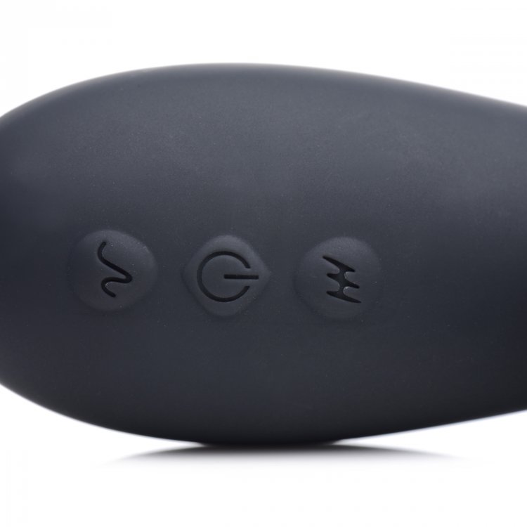 Get ready for 5-Star Come Hither treatment! This intense rab... Inmi - 7X Suction Come-Hither Rabbit - Black photo-5