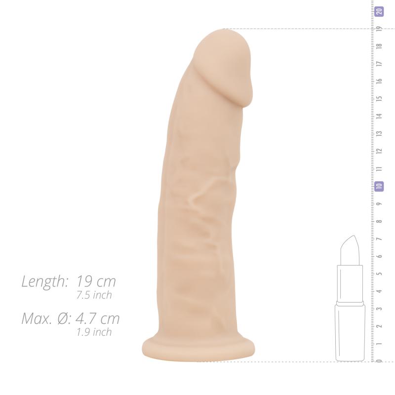 Enjoy exceptionally realistic stimulation with the Winston E... Real Fantasy - Winston Vibro Dildo 18cm photo-10