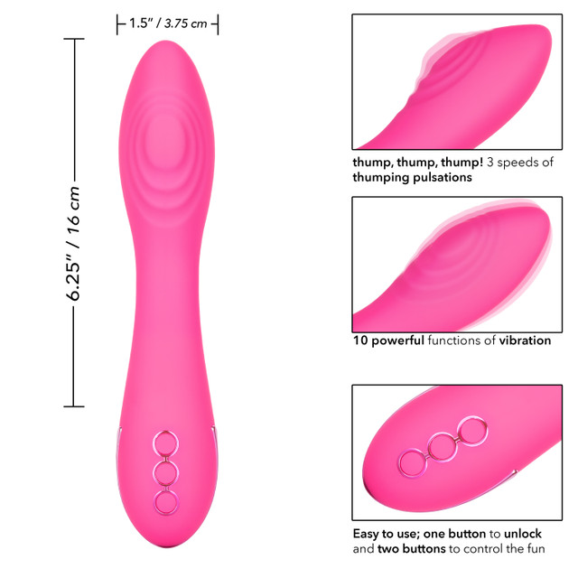Indulge in waves of pleasure as the California Dreaming Surf... CEN - CalDream Surf City Pulsation Massager - Pink photo-7