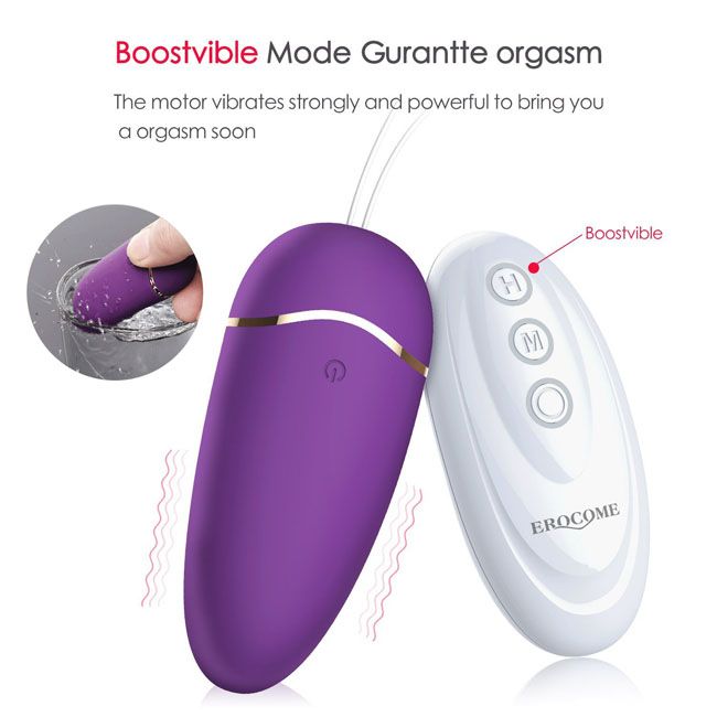 Intelligent heating, 42 degrees true body temperature, 12 ki... Erocome - UrsaMajor - Heating Egg - Purple photo-12